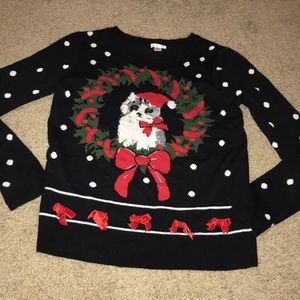 Cat Christmas sweater